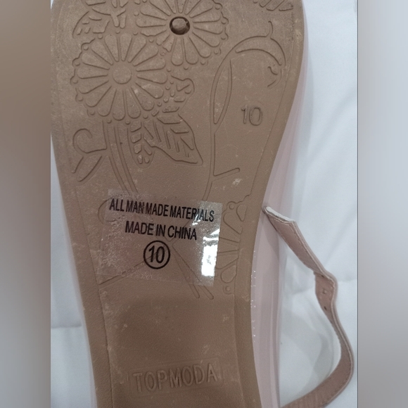 Nude-Pink Ballerina Flats (Adjustable ankle strap) - Picture 2 of 5